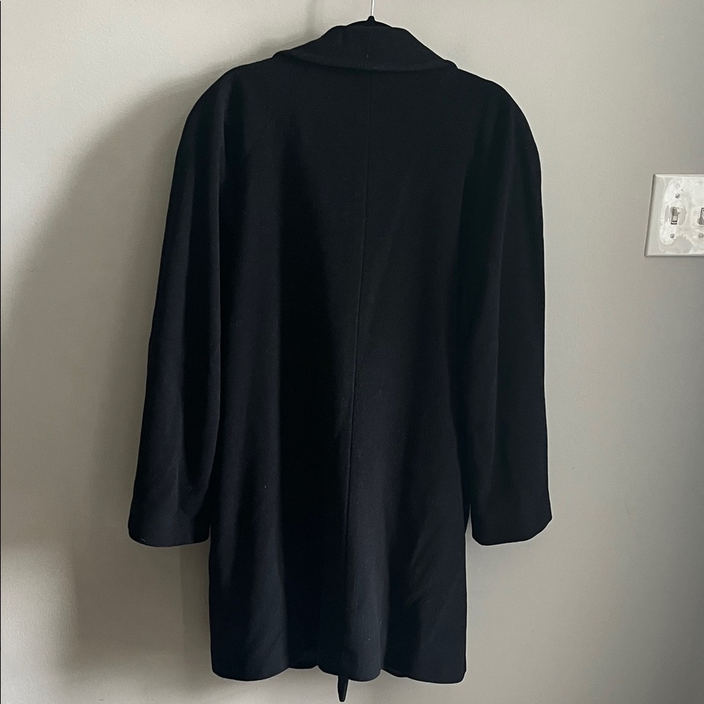 Ralph Ralph Lauren Vintage Men's Black Double-Breasted Pea Coat Size 38R - Picture 6 of 12